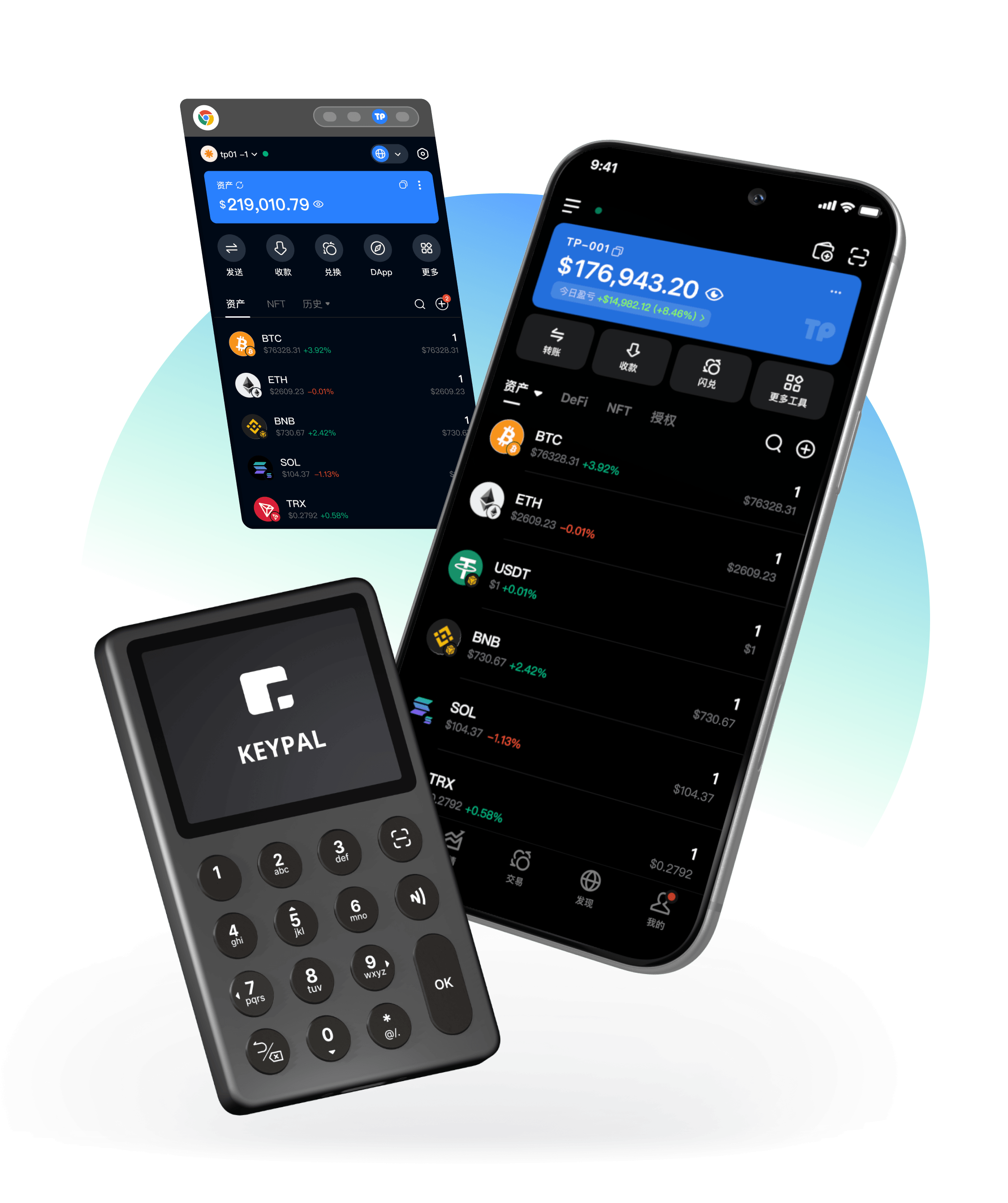 TokenPocket资产钱包产品主视觉